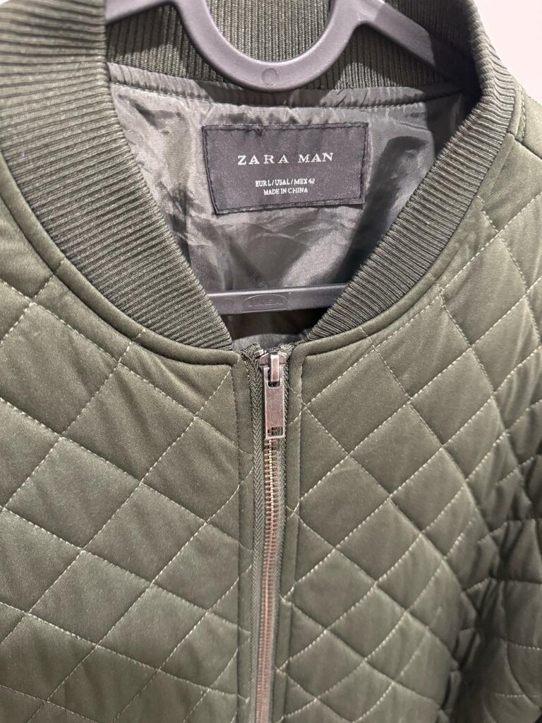 Zara yeşil mont L large beden - 2