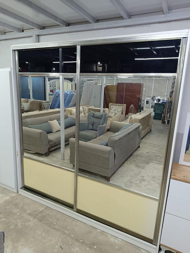 SÜRGÜLÜ ELBİSE DOLABI EVE TESLİM MONTAJ DAHİL - 4