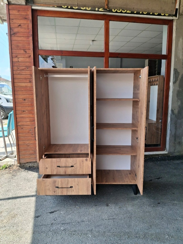 4 KAPILI GARDOLAP 140×185 CM SIFIR ÜRÜN - 2