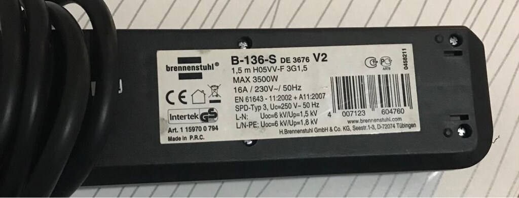 Brennenstuhl akım korumalı priz kargo dahil - 2