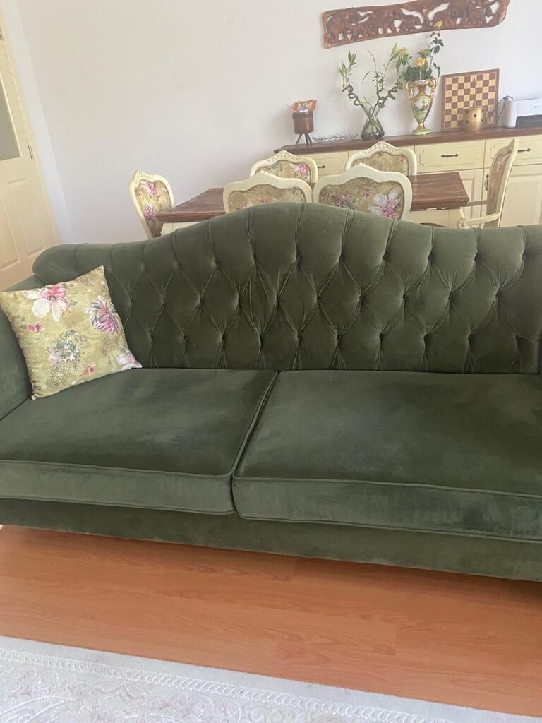 masa 6 adet sandalye takımı 2 berjer 2 tane üçlü koltuk ve sehpa ve - 5