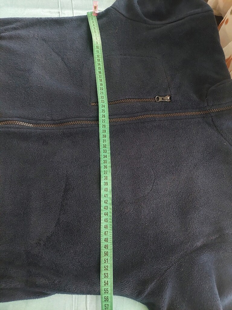 Bayan fermuar cepli lacivert polar ceket - 8