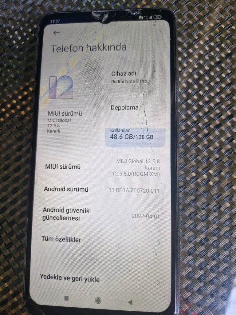 MIUI 12.5.8 128 GB XIAOMI MODEL M2002F4LG S23 PUROMAK REDIR 4.5G 256CG - 4