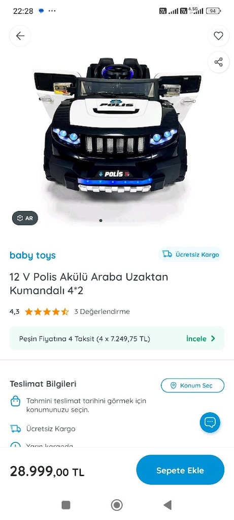Polis Akülü Araba - 6