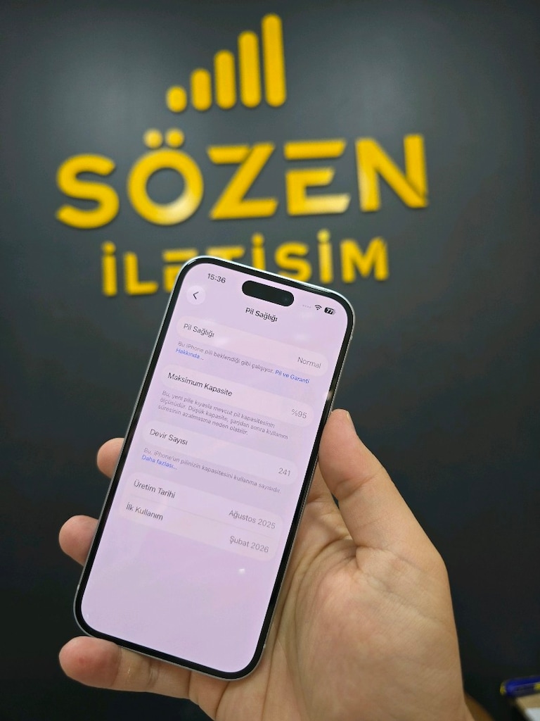 SÖZEN İLETİŞİM İPHONE 15 128GB PİL 95 20AY GARANTİLİ - 5