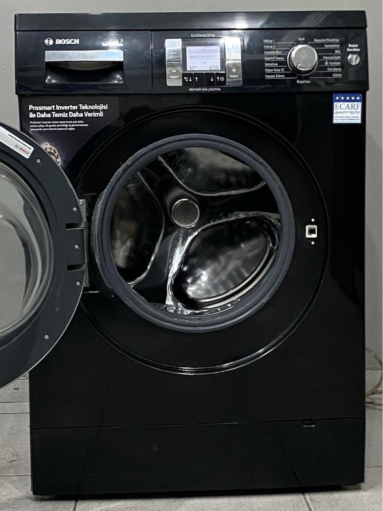 Bosch 8 Kg 1200 Devirli İnverter A+++ Siyah Çamaşır Makinesi - 2