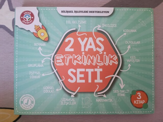 Çocuk akademi 2 yaş etkinlik seti