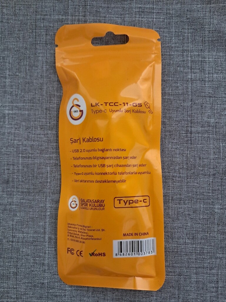 LK-TCC-11-GS USB TYPE C Kablo Sıfır - 2