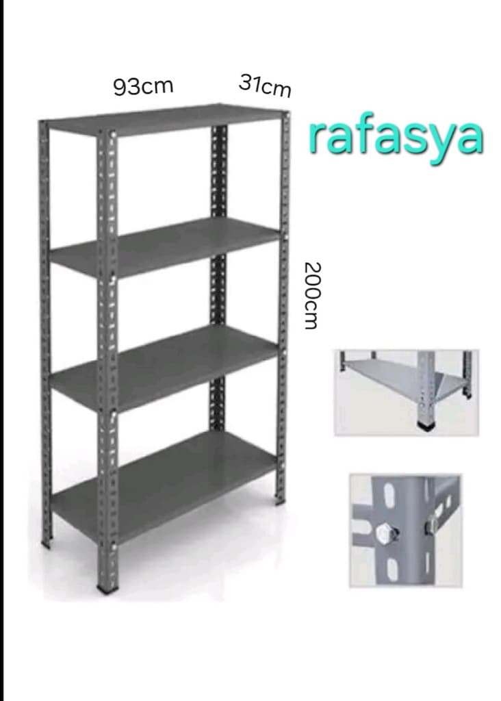 ÇELİK RAF-DEPO RAFI-METAL RAF-ARDİYE RAFI - 2