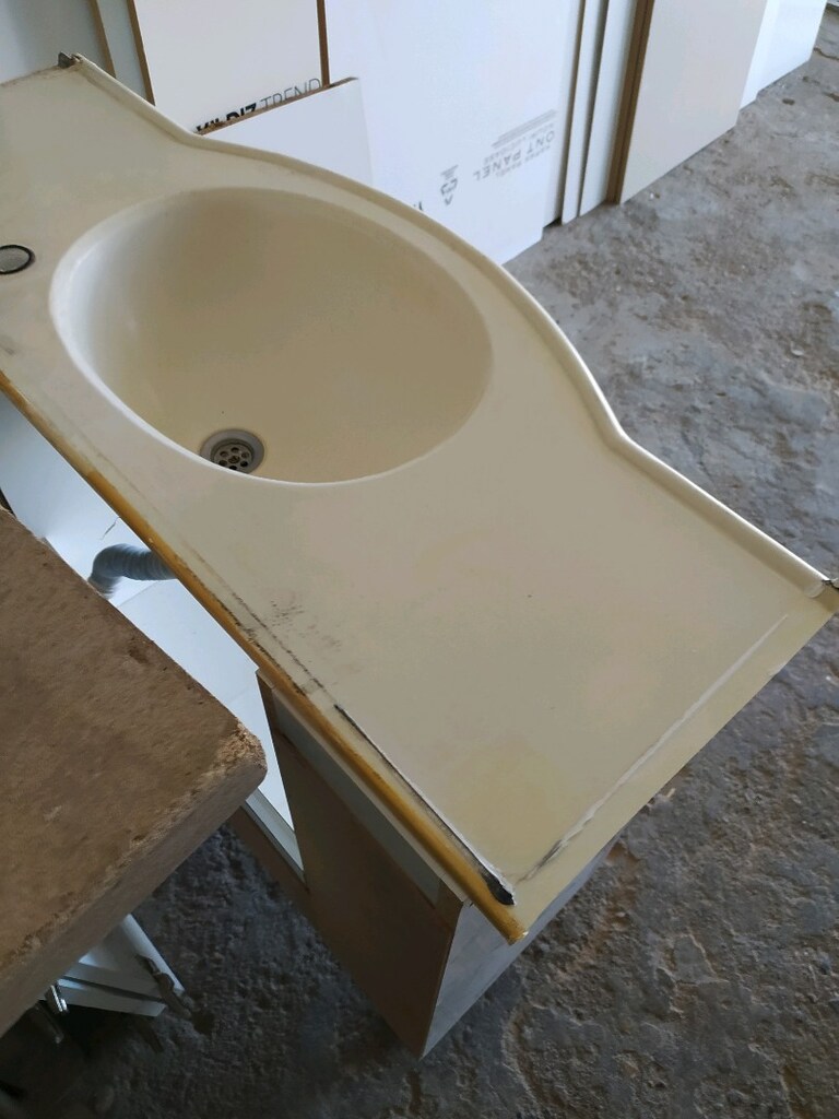 döküm mermer lavabo banyo - 5