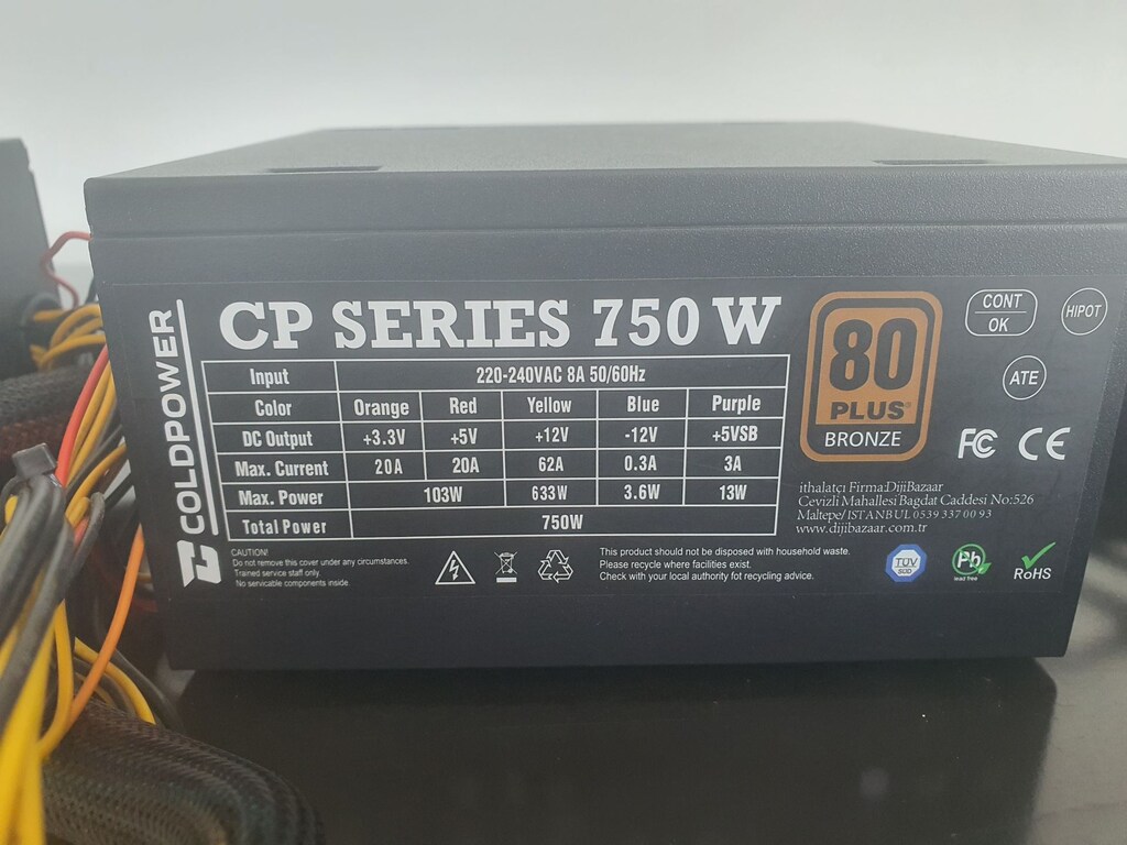 750w ve 600w psu güç kaynağı power supply - 10