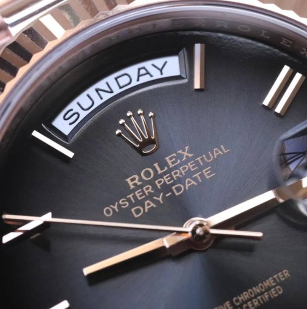 Rolex Day-Date - OMBRE SLATE / ROSE GOLD** 2026 SWISS - 3