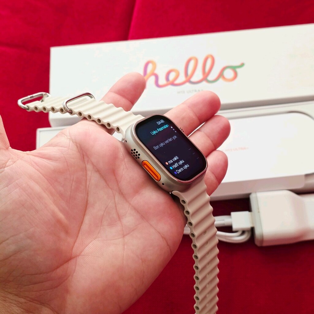 Sıfır Hello Watch 3 Ultra Akıllı Saat - Şarj Başlığı Hediyeli! - 4