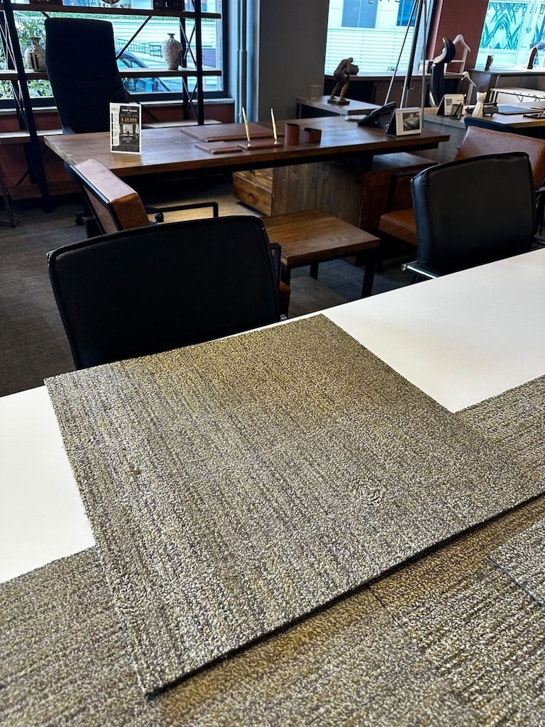 KLAS OFİS ÜSKÜDAR 60x60 cm KAHVE GRİ KARO HALI - 2