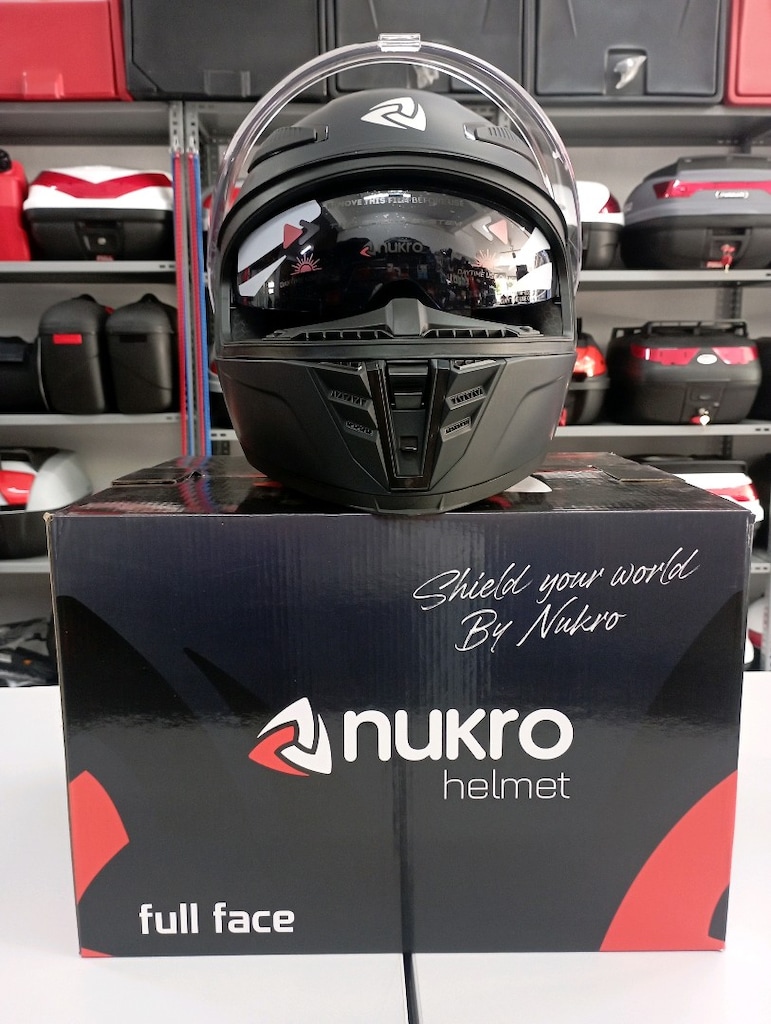Nukrotech Fullface Motosiklet Kaskı Tüm Bedenler - 3