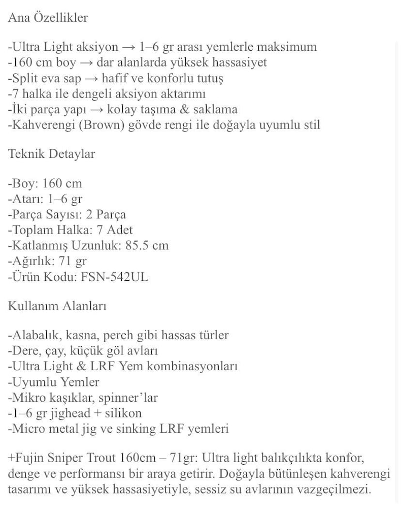 alabalık kamişi 160cm 1/6 atarlı - 5