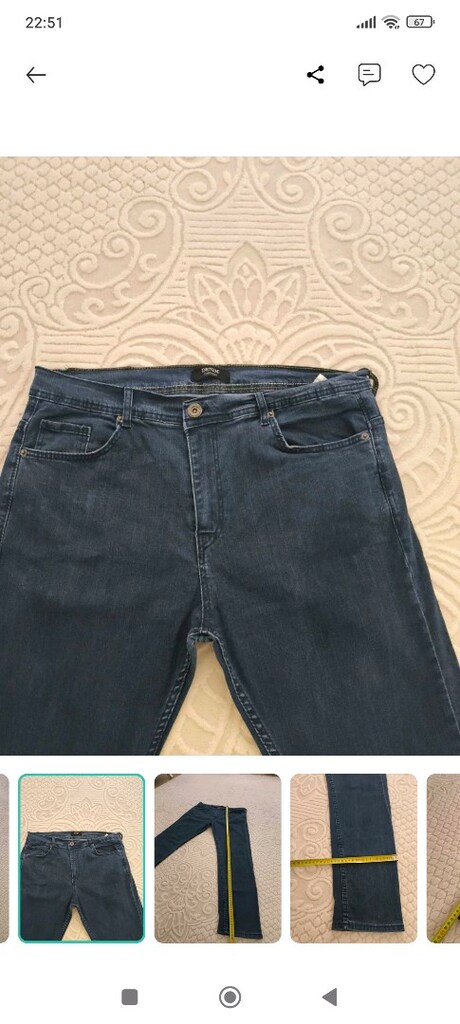 38 büyük beden erkek kot pantolon - 7