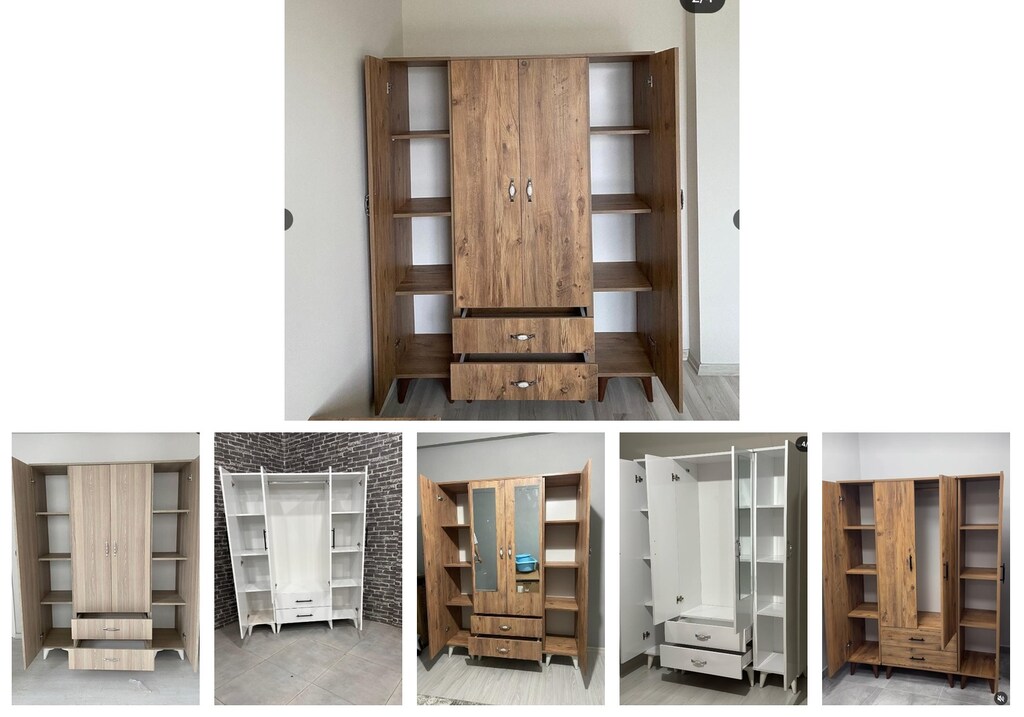 4 kapaklı elbise dolabı wbkqaeixmy - 6