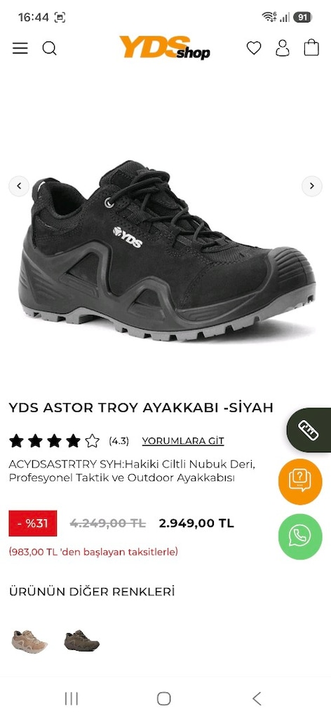 YDS taktik spor ayakkabı - 2