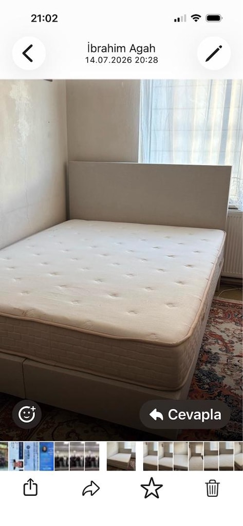 çift kişilik yatak seti Başlık+ çift baza+ çift kişilik yatak sabit - 5