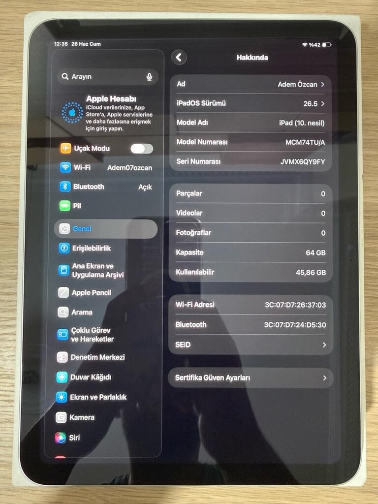iPad 10 / 64 GB / Kalem+Klavye - 2