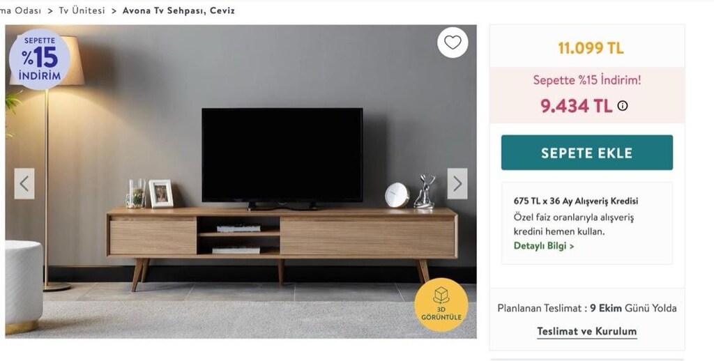 Vivense Avona tv sehpası ve orta sehpa - 6