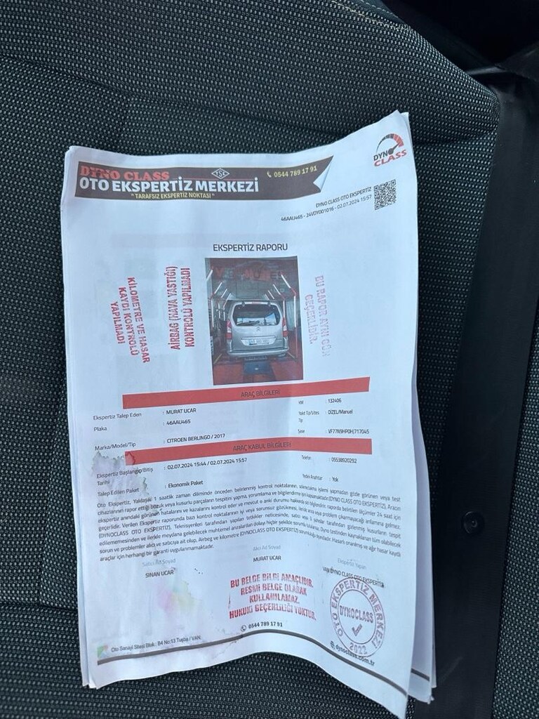 2017 berlingo 1.6 HD multispace çok temiz tavan boyalı memeurdan - 6