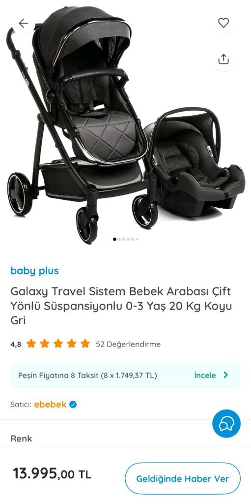 E bebekten alındı bebek arabası - 2