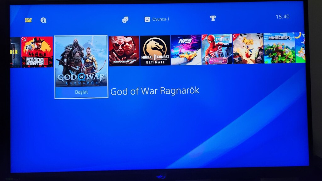 PS4 Slim 1 TB GOLD Edition, FC 27+15 Oyun, 2 Orijinal Gold Kollu - 8