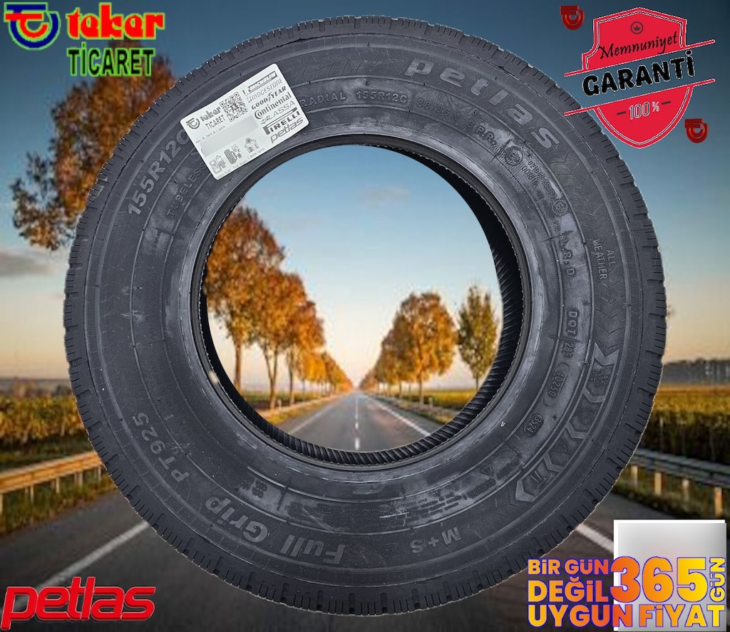 155 12 PETLAS PT925 # 4 MEVSİMLİK # TEKER TİCARET - 2