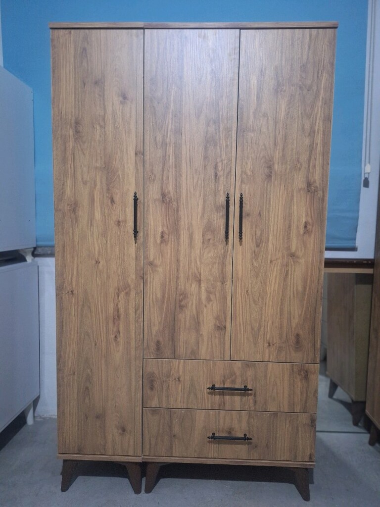 3 KAPAKLI ELBİSE DOLABI GARDIROP - 4