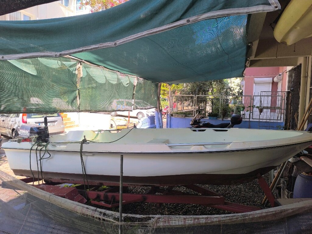 polyester kayık, Römork 9,9 evinrude kısa şaft 2 zamanlı - 6