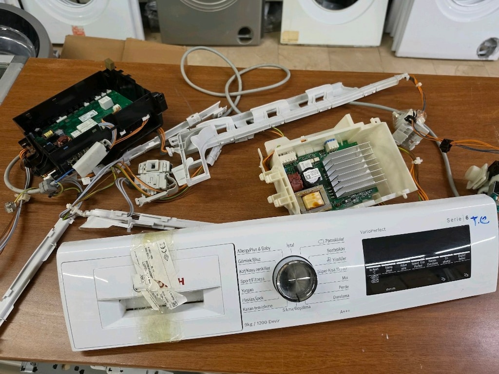 Bosch Serie 6 Çamaşır Makinesi Ön Panel / Beyin Kartı - 9kg / 1200 Dev - 4
