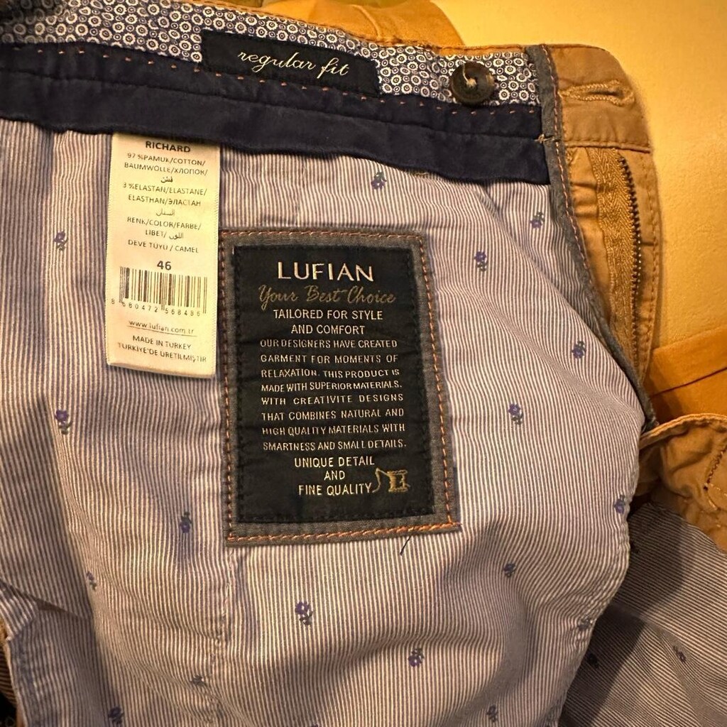 LUFİAN PANTOLON DEVE TÜYÜ RENGİ 46 BEDEN - 7
