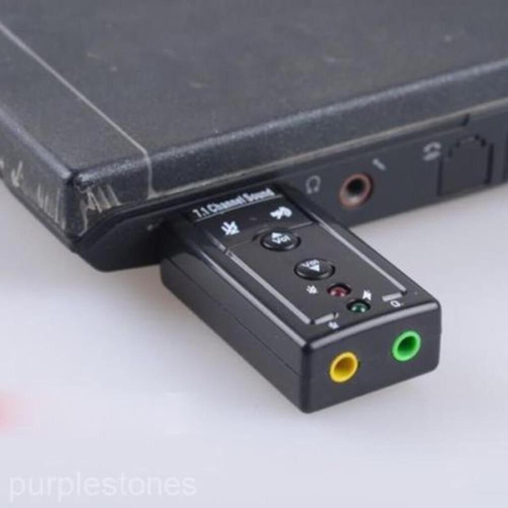 7.1 USB 3.5 mm Ses Kartı Mikrofon Kulaklık Harici - 3