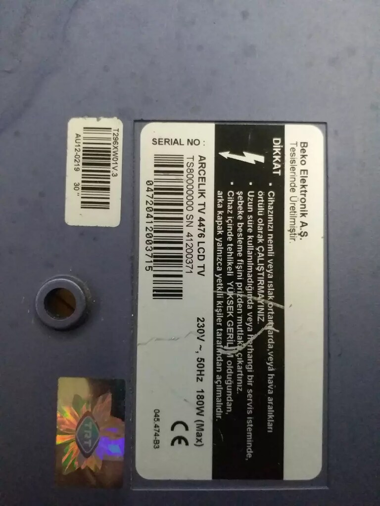Arçelik 4476 LCD Tv nin Anakartı - 2