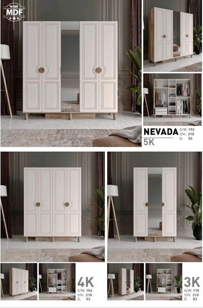 Gardırop Elbise Dolabı Sıfır İmalattan Mebran Mdf - 3