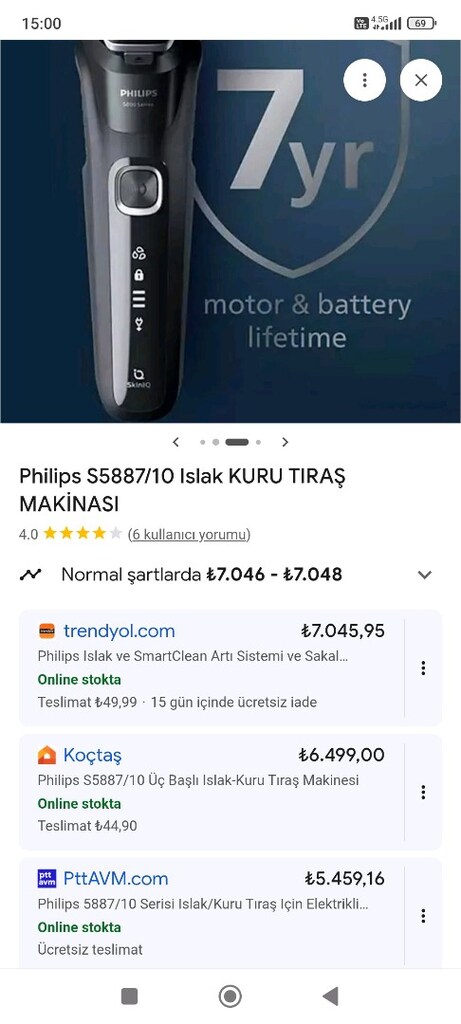 sıfır Philips tıraş makinesini - 14