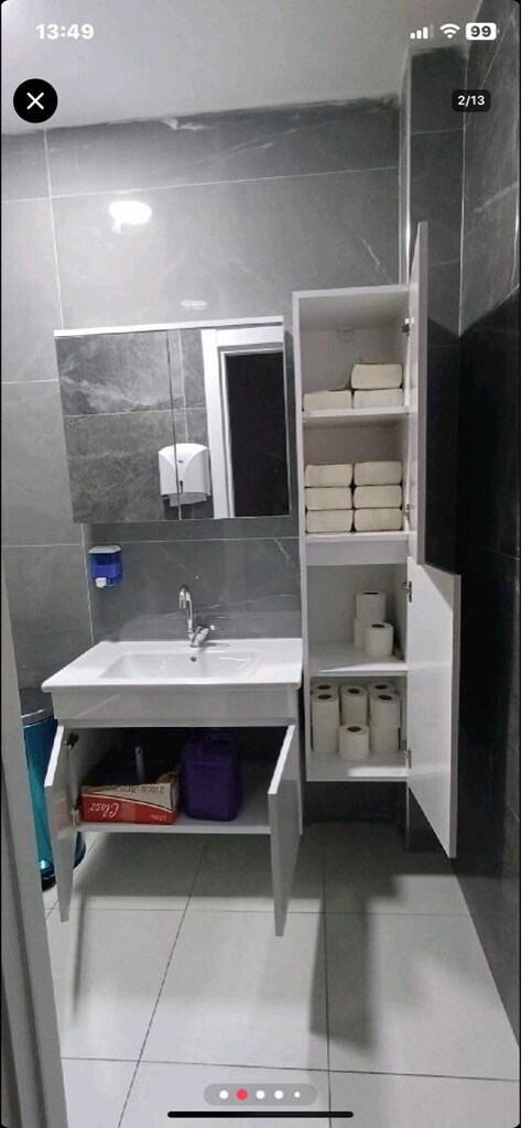 80 cm Banyo dolabı-35 cm Boy dolabı(komple mdf)Sıfır üründür… - 2
