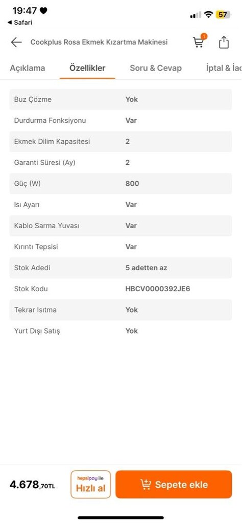 cookplues ekmek kızartma makinesi - 4