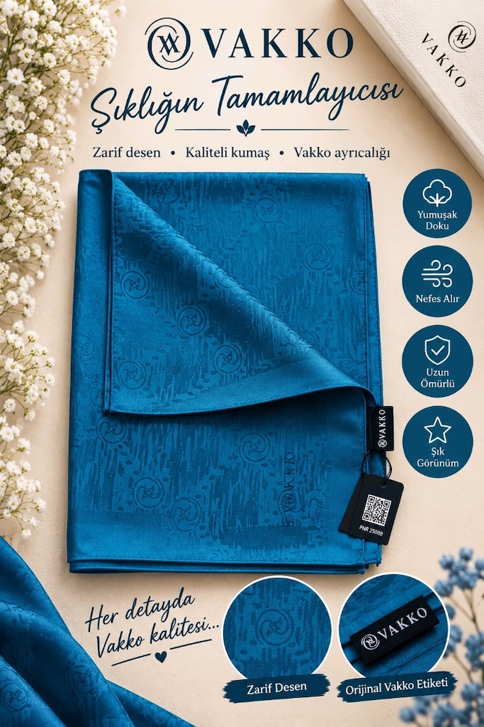 Vakko pamuklu soft kaliteli şal - 3
