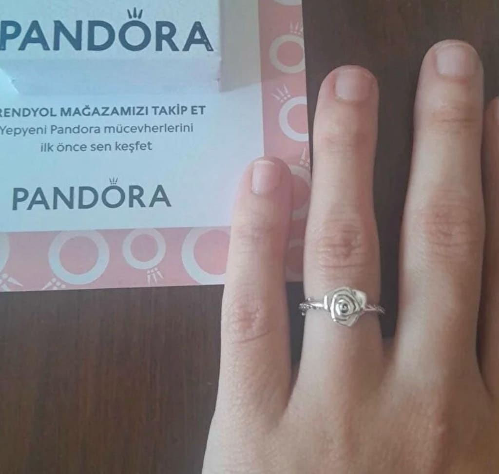 HARİKA PANDORA GÜMÜŞ YÜZÜK - 10