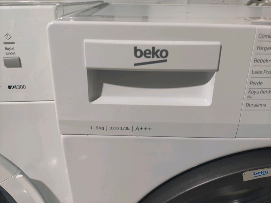 Beko 9 kg A+++ enerji 1000 devir yeni nesil çok temiz çamaşır makinesi - 2