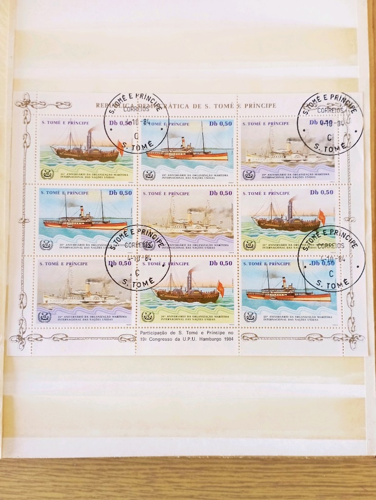 1984 São Tomé ve Príncipe – Hamburg UPU | Tarihi Buharlı Gemiler - 2