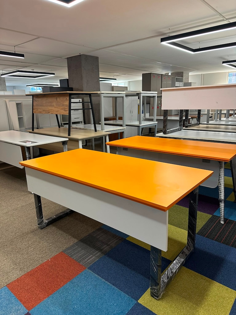 KLAS OFİS ÜSKÜDAR 165x80 cm MODERN TURUNCU ÇALIŞMA MASASI - 3