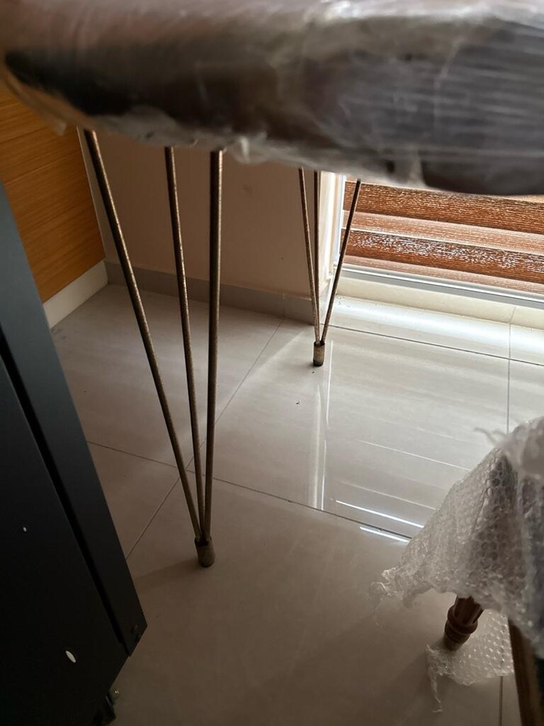 epoksi detaylı agac masa metal ayaklı - 3