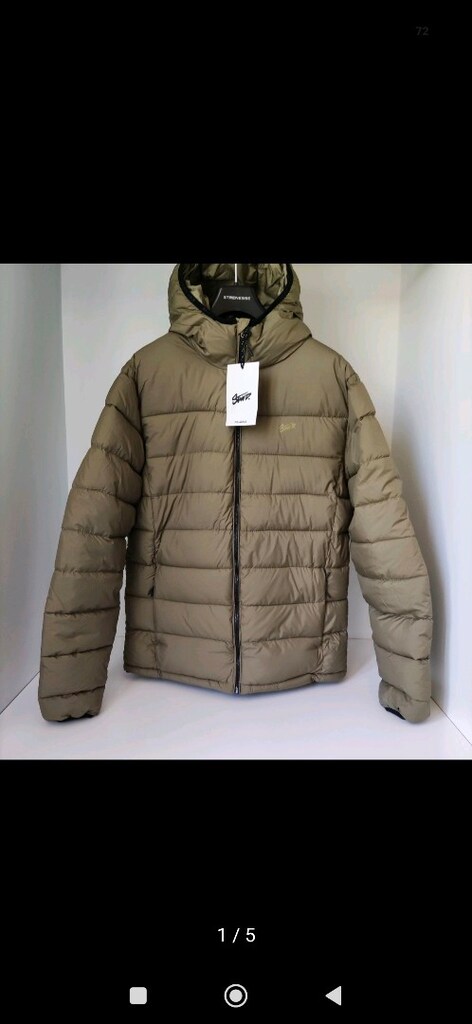 Pull bear ORJİNAL şişme mont haki.S