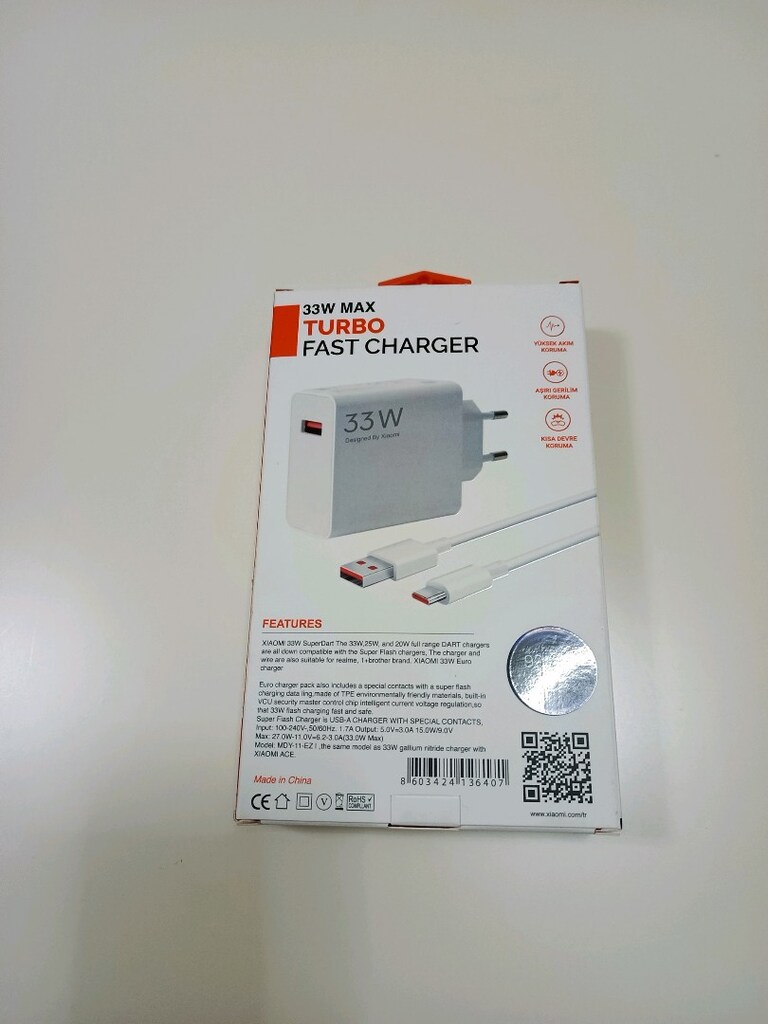 Xiaomi 33W Turbo Hızlı Şarj Seti - Sıfır Kapalı Kutu - 2