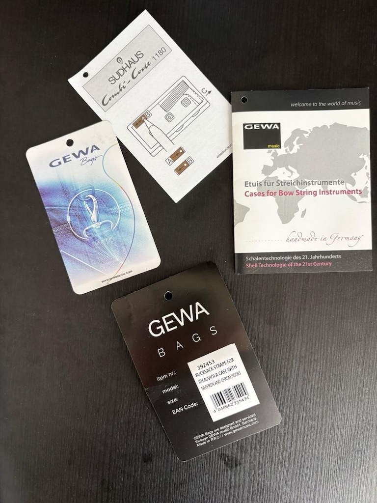 Gewa Air 2.1 KG Metro/Handle Siyah Keman Kutusu - 7