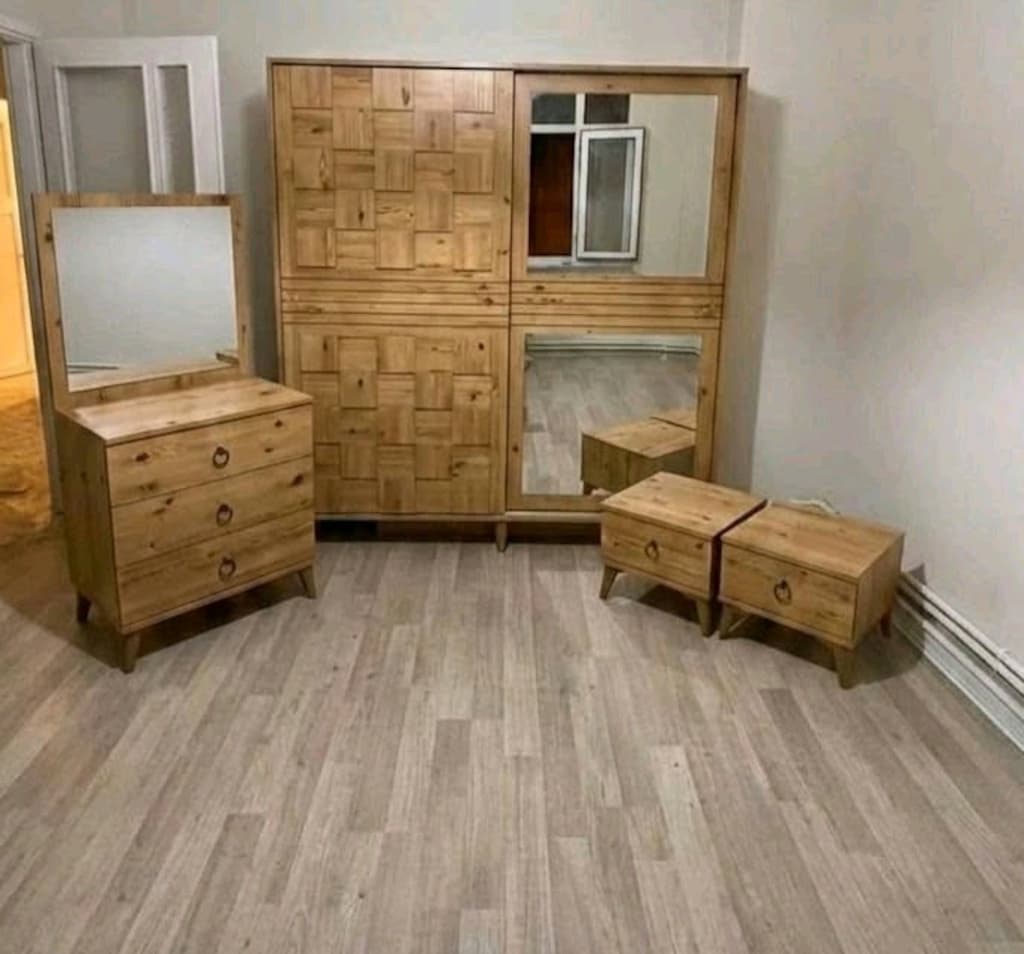 YATAK ODASI TAKIMI BAZA BAŞLIK YATAK DAHİL KAPIDA ÖDEME HIZLI TESLİM - 3